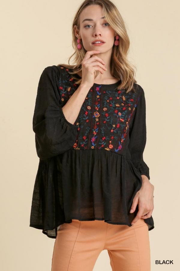 Umgee sales embroidered top