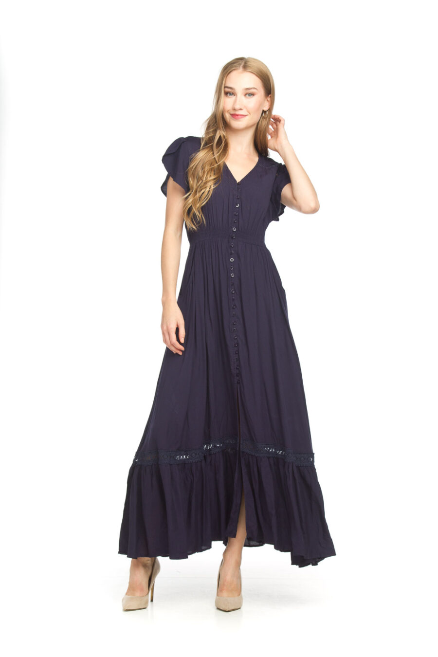 Papillon Navy Lace Dress PD-14514