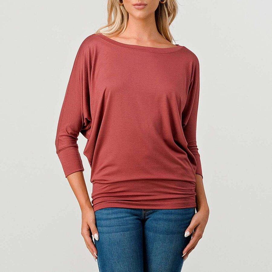 Modal Jersey Round Neck 2503 Red Clay