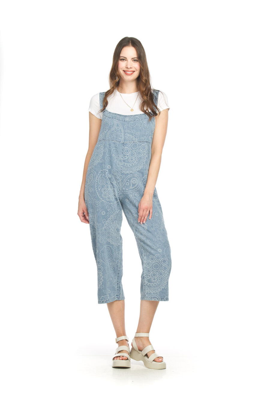 Papillon Denim Jacquard Overall PP-18837