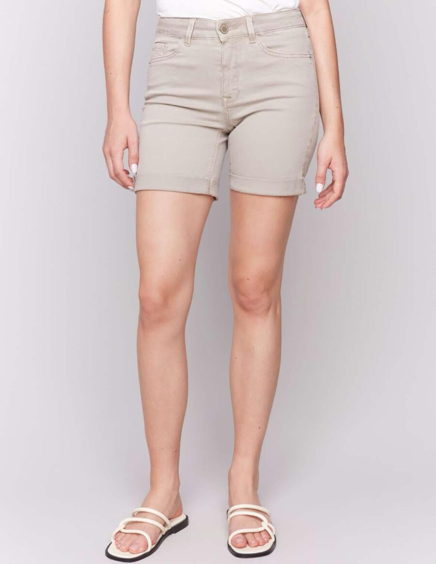 Charlie B Roll Up Cuff Short C8029