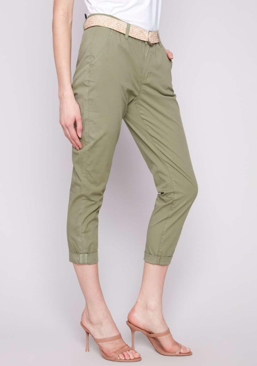 Charlie B Slim Pant C5625 Celadon